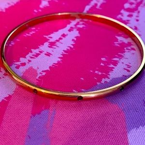 Swarovski Bangle Bracelet w/ Purple Crystals